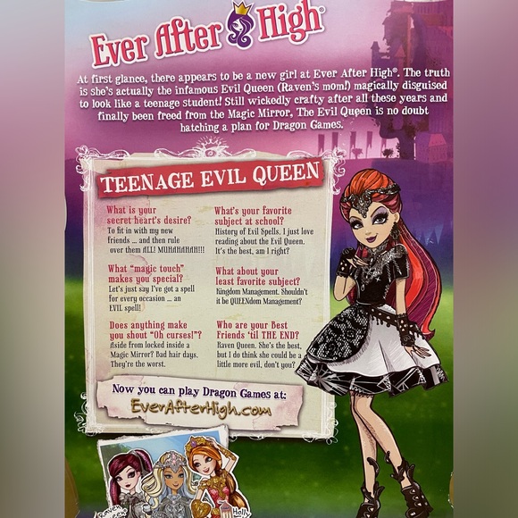 Ever After High | Toys | Nwt Nrfb Ever After High Teenage Evil Queen ...